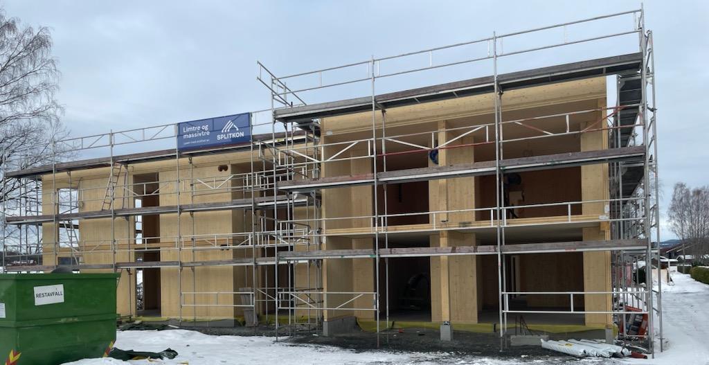 Heltrebygg i Myreveien - Klikk for stort bilde