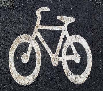 Illustrasjon sykkelvei - Klikk for stort bilde